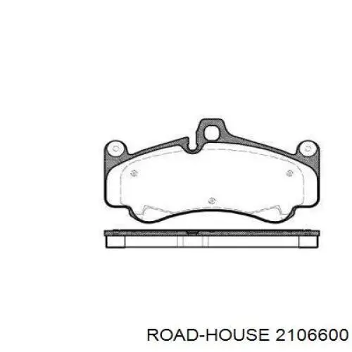 Передние тормозные колодки 2106600 Road House