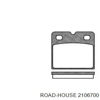 2106700 Road House колодки тормозные задние дисковые