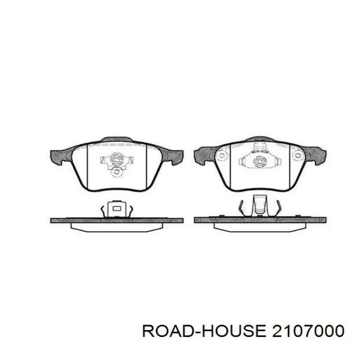 Передние тормозные колодки 2107000 Road House