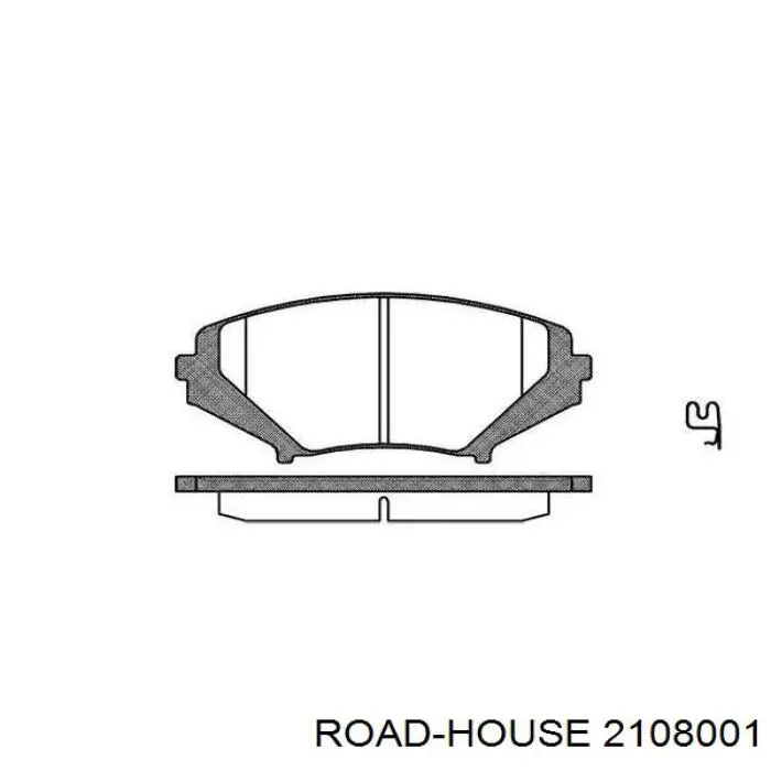 Передние тормозные колодки 2108001 Road House