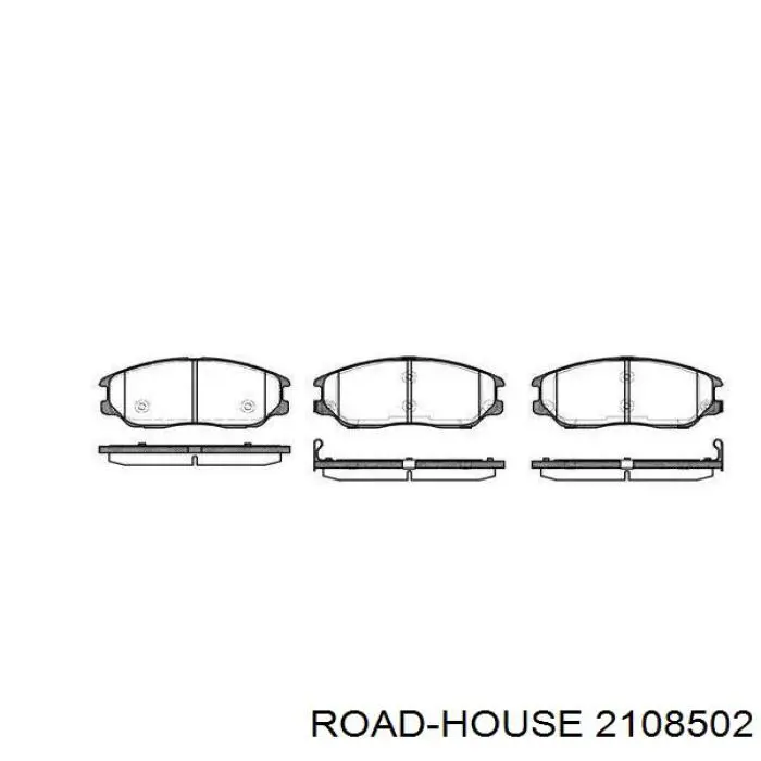 Передние тормозные колодки 2108502 Road House