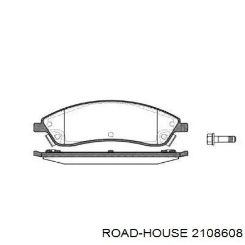 2108608 Road House колодки тормозные передние дисковые