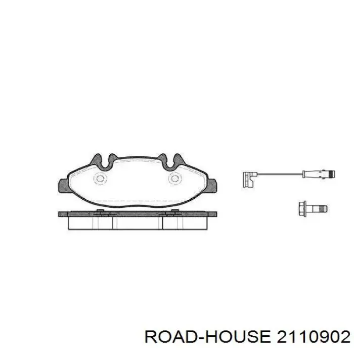 21109.02 Road House передние тормозные колодки