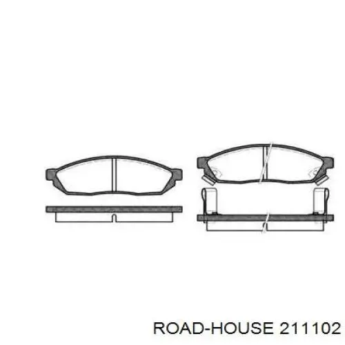 Передние тормозные колодки 211102 Road House