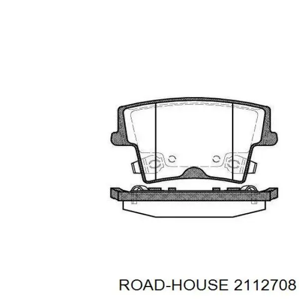 2112708 Road House задние тормозные колодки