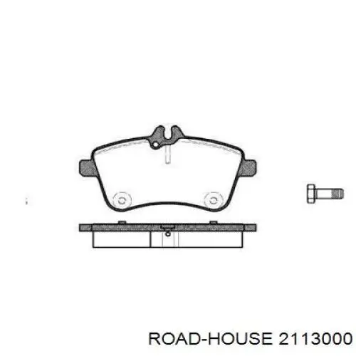 2113000 Road House колодки тормозные передние дисковые