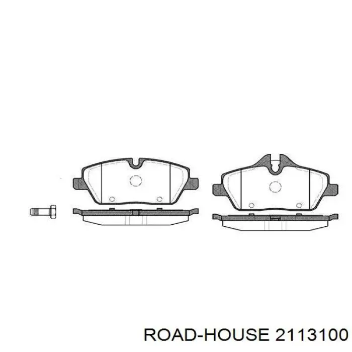 2113100 Road House колодки тормозные передние дисковые
