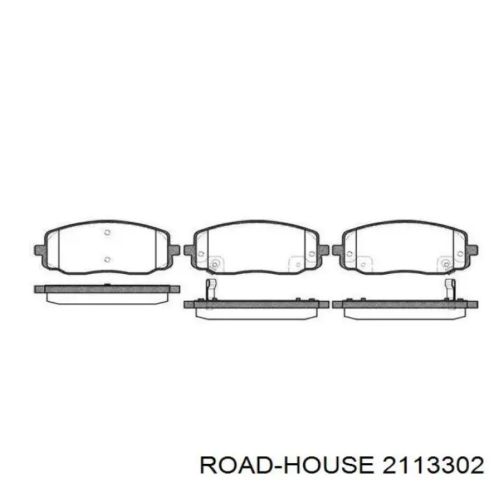 2113302 Road House колодки тормозные передние дисковые