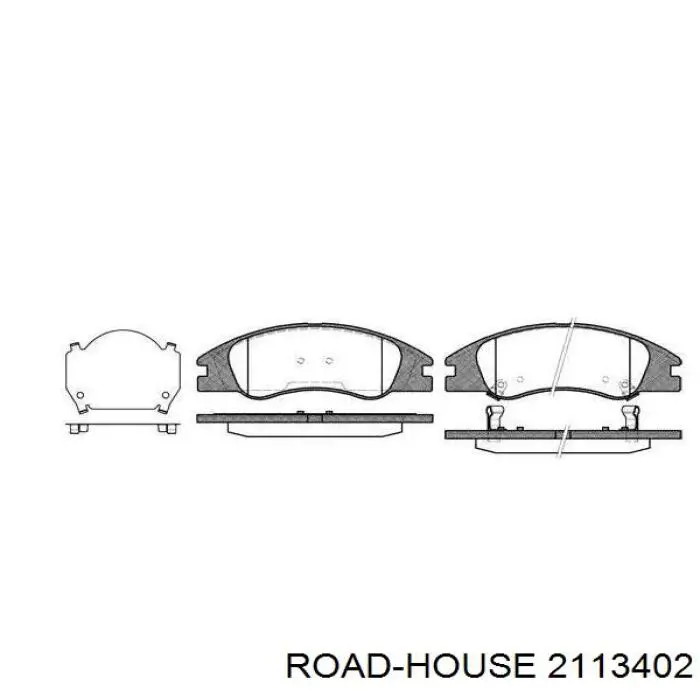 Передние тормозные колодки 2113402 Road House