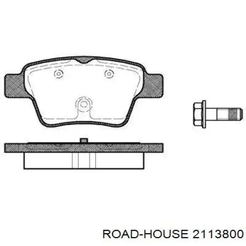 2113800 Road House колодки тормозные задние дисковые