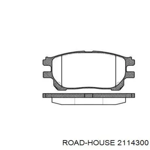 Передние тормозные колодки 2114300 Road House