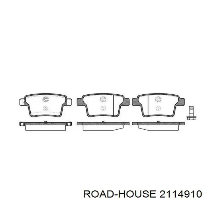 2114910 Road House задние колодки