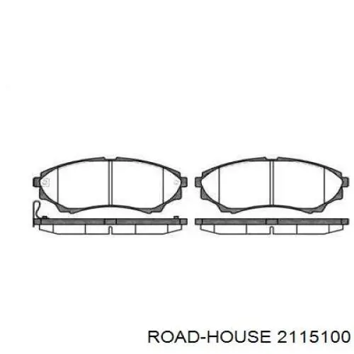 Передние тормозные колодки 2115100 Road House