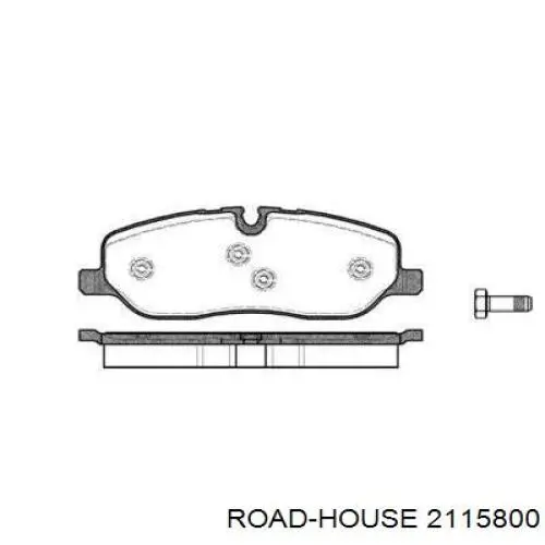 2115800 Road House передние тормозные колодки