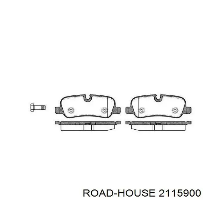 Задние тормозные колодки 2115900 Road House