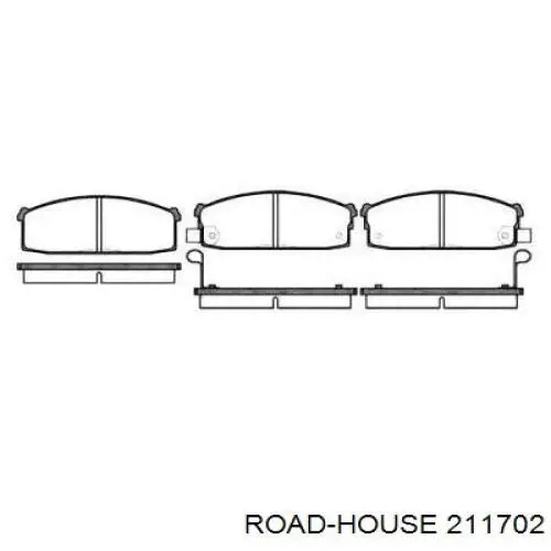 Передние тормозные колодки 211702 Road House