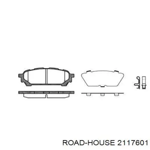 Задние тормозные колодки 2117601 Road House