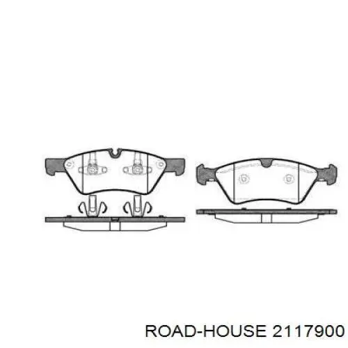 Pastillas de freno delanteras 2117900 Road House