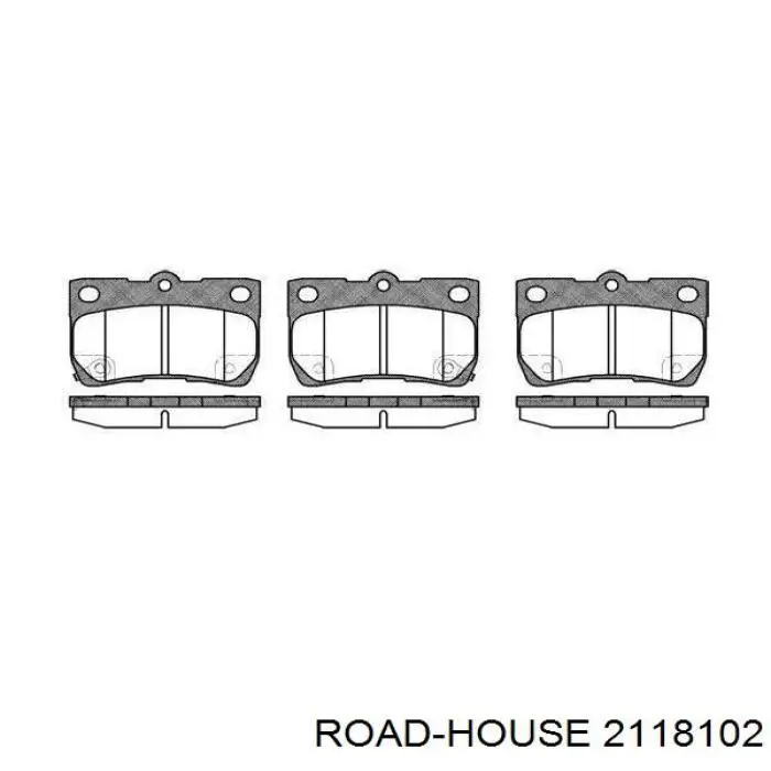 Задние тормозные колодки 2118102 Road House