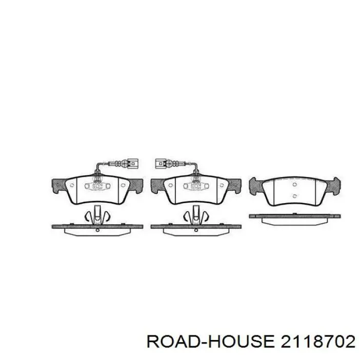 Колодки тормозные задние дисковые Road House 2118702
