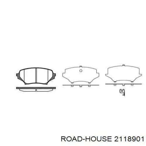 Передние тормозные колодки 2118901 Road House