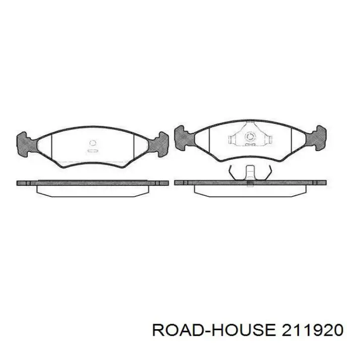 Передние тормозные колодки 211920 Road House