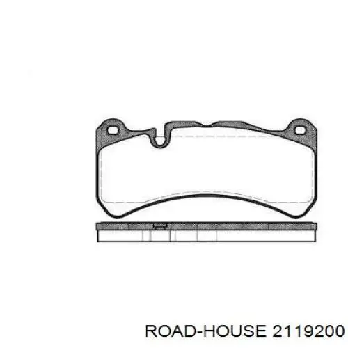 Передние тормозные колодки 2119200 Road House