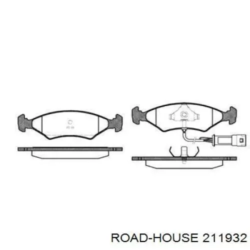 Передние тормозные колодки 211932 Road House