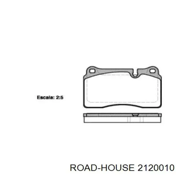 Передние тормозные колодки 2120010 Road House