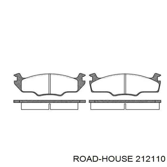 2121.10 Road House передние тормозные колодки