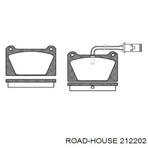 Передние тормозные колодки 212202 Road House