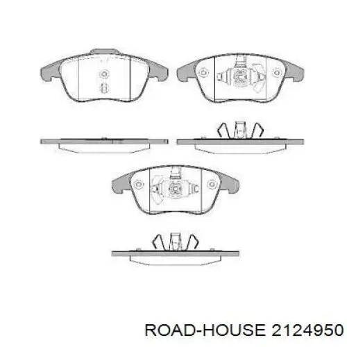 Передние тормозные колодки 2124950 Road House