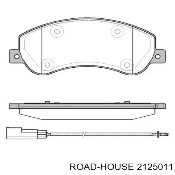 Передние тормозные колодки 2125011 Road House