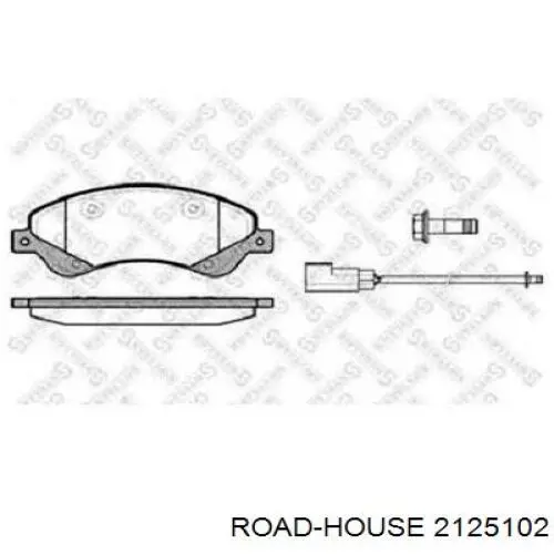 Передние тормозные колодки 2125102 Road House