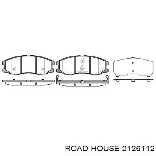 21261.12 Road House передние тормозные колодки