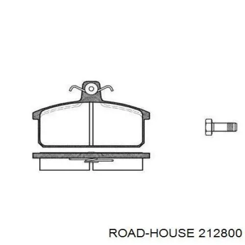 Передние тормозные колодки 212800 Road House