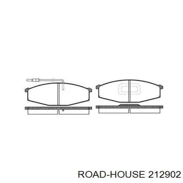 Передние тормозные колодки 212902 Road House