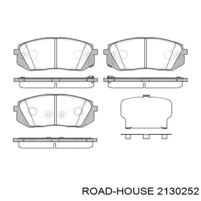 21302.52 Road House sapatas do freio dianteiras de disco