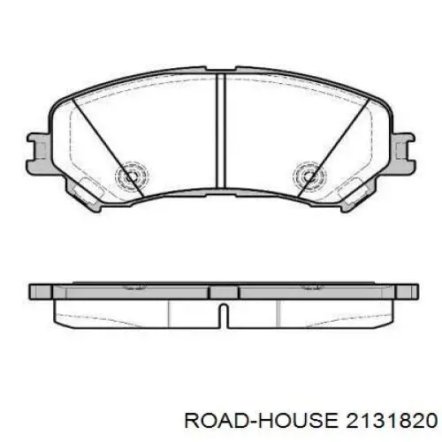 21318.20 Road House sapatas do freio dianteiras de disco