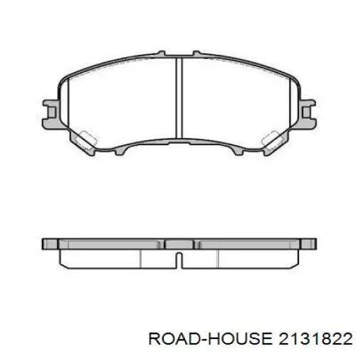 2131822 Road House sapatas do freio dianteiras de disco