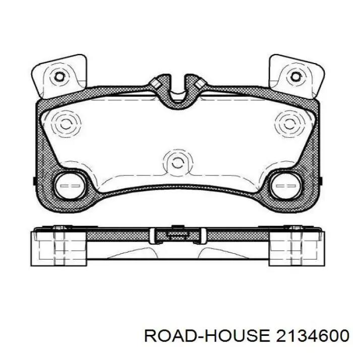 Задние тормозные колодки 2134600 Road House