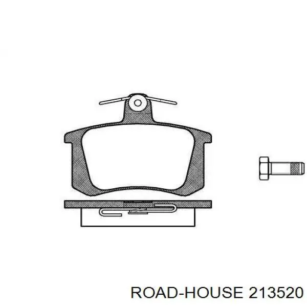 2135.20 Road House колодки тормозные задние дисковые