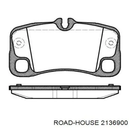 Задние тормозные колодки 2136900 Road House