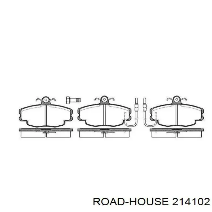 2141.02 Road House передние тормозные колодки