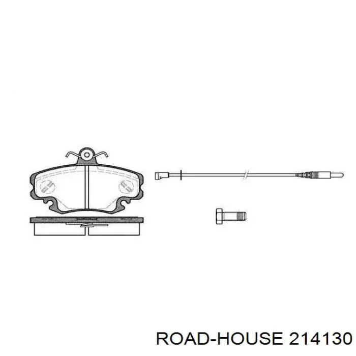 2141.30 Road House передние тормозные колодки