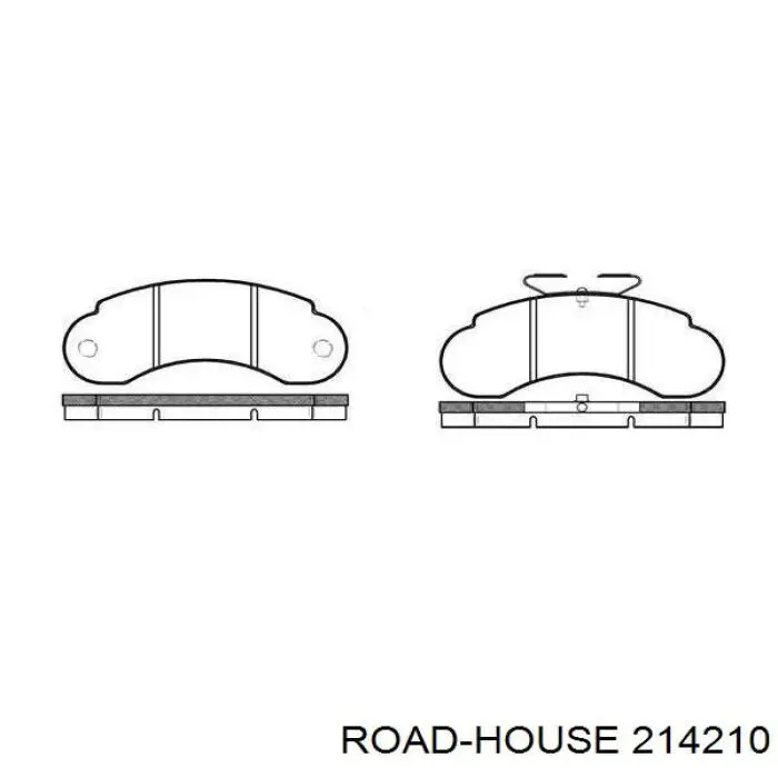 214210 Road House колодки тормозные передние дисковые