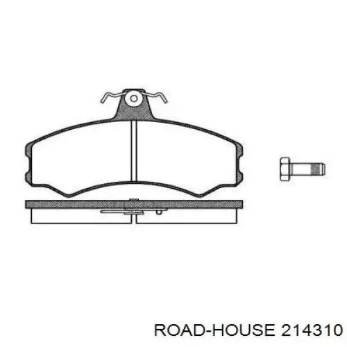 Передние тормозные колодки 214310 Road House