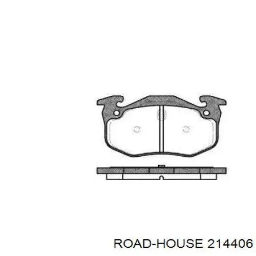 Задние тормозные колодки 214406 Road House