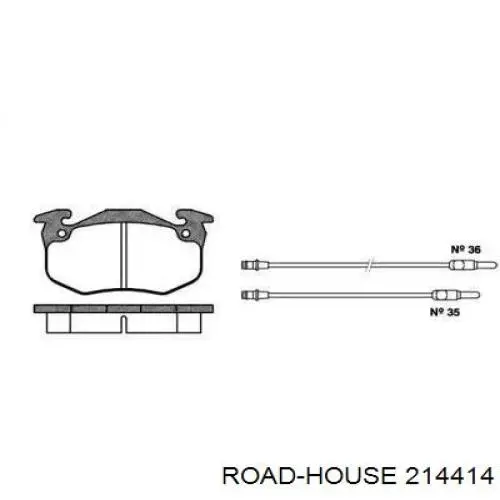 Передние тормозные колодки 214414 Road House