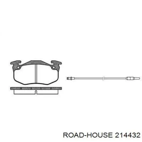 Передние тормозные колодки 214432 Road House